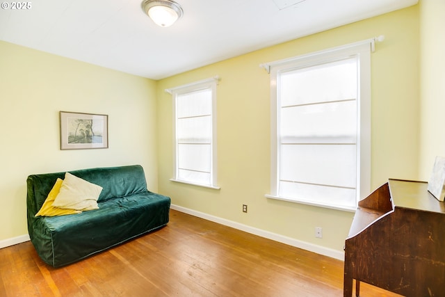 6308 SE 93rd Ave, Portland, OR 97266 - sitting room with baseboards and wood finished floors