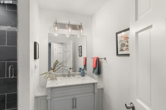 bathroom with vanity