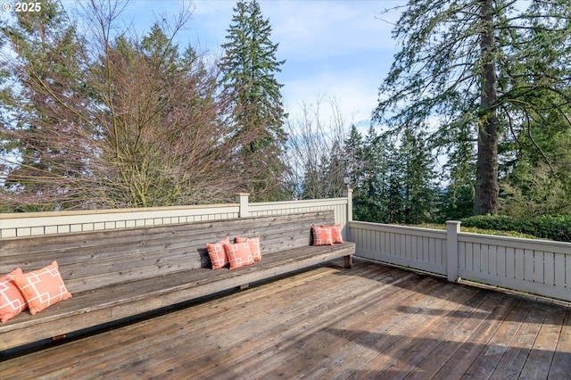 view of wooden terrace