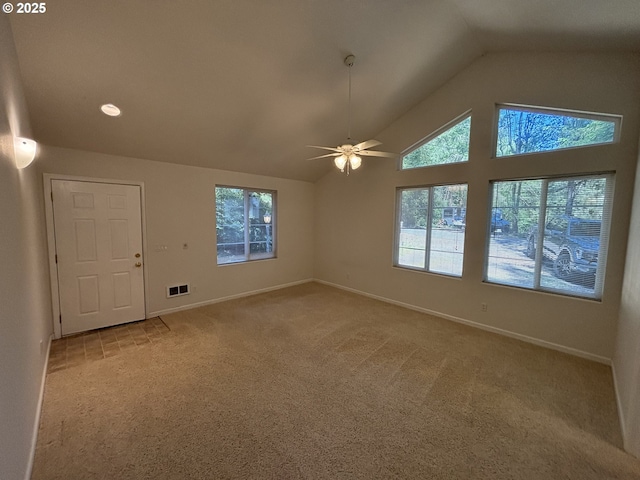 5336 Buckskin Bob, Florence, OR 97439 - unfurnished room with carpet, a wealth of natural light, visible vents, and baseboards