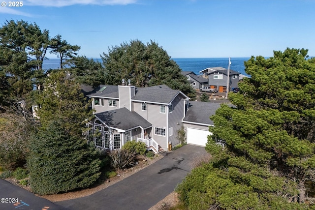 465 SW Edgewater, Depoe Bay, OR 97341 - view from above of property featuring a nearby body of water
