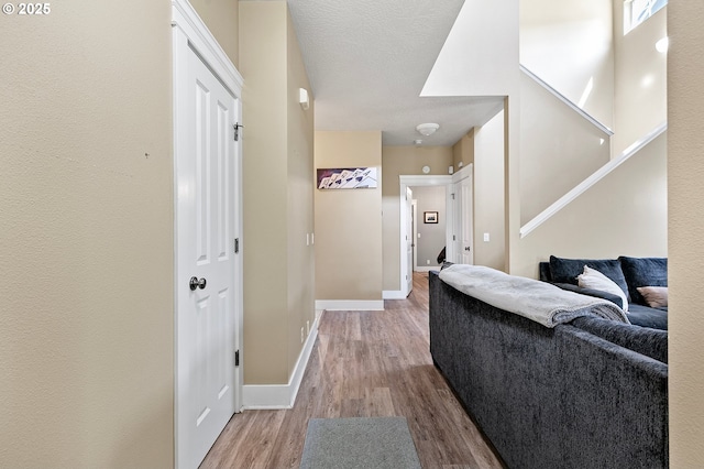3647 Lodenquai Ln, Eugene, OR 97404 - hallway with wood finished floors and baseboards