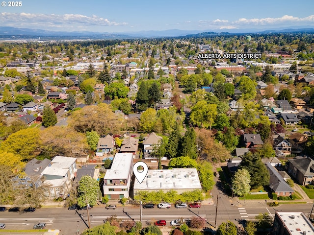 drone / aerial view featuring a residential view