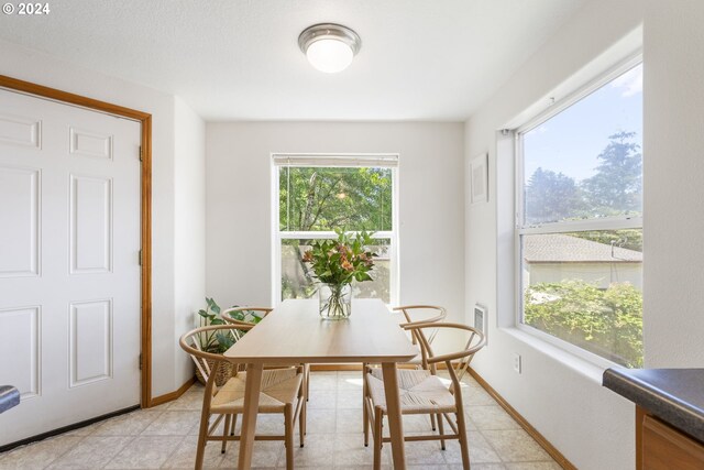 dining area with a healthy amount of sunlight