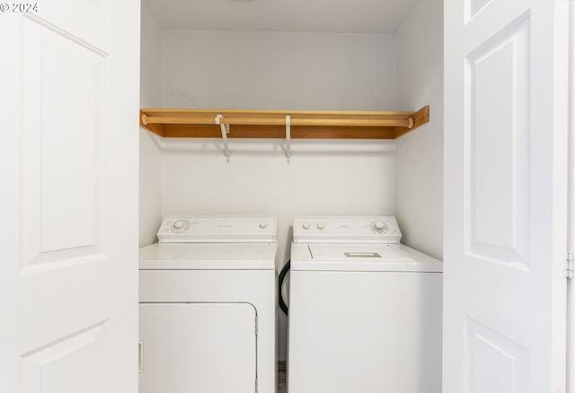 laundry area with washer and dryer