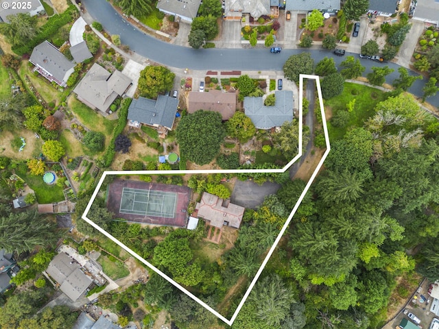 birds eye view of property featuring a residential view