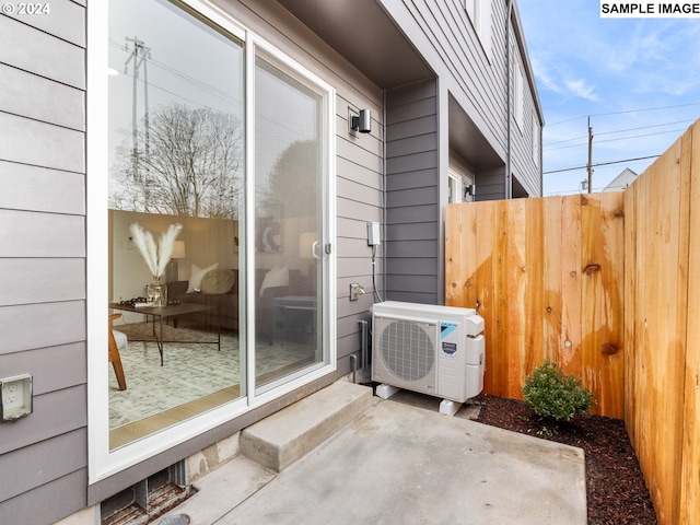 view of patio / terrace with ac unit