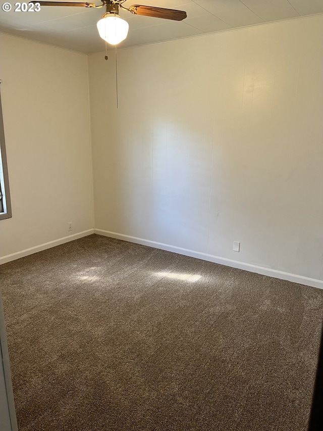 view of carpeted empty room