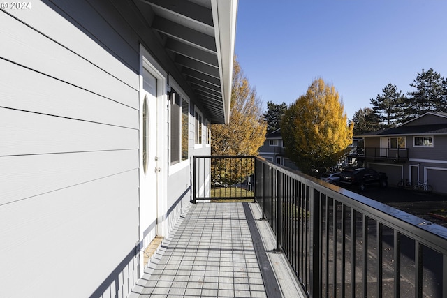 view of balcony