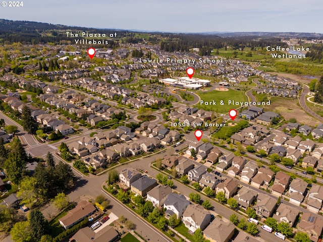 birds eye view of property