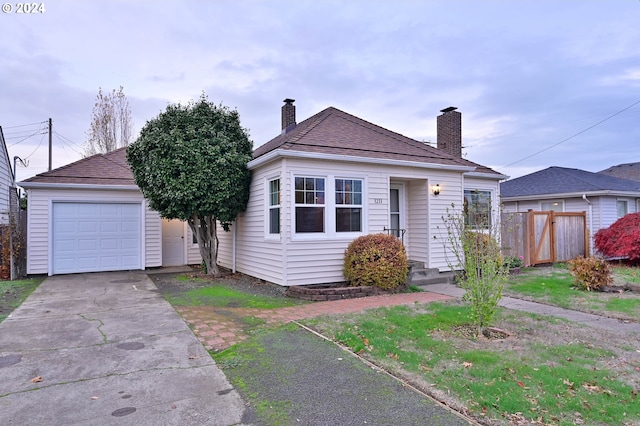 view of bungalow-style home