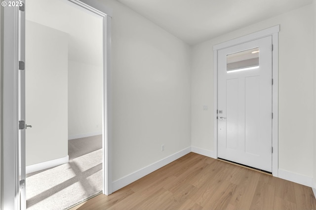 foyer featuring light hardwood / wood-style floors