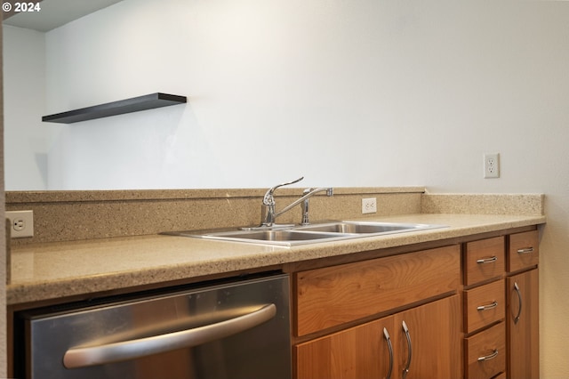 kitchen featuring sink and stainless steel dishwasher