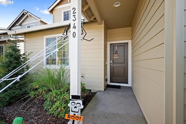 view of entrance to property