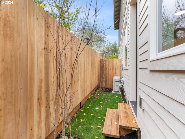 view of yard with a water view