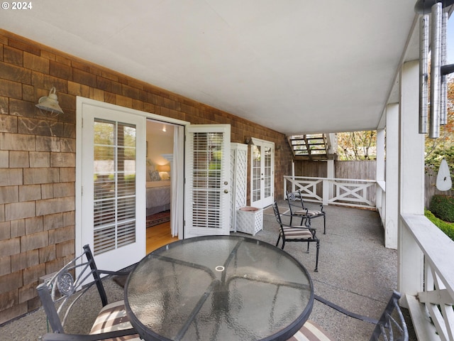 view of sunroom