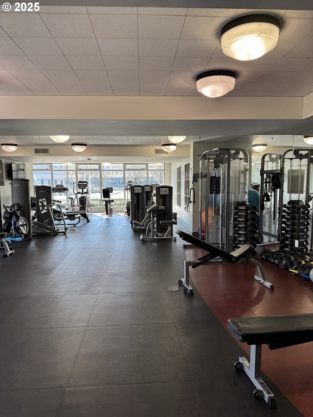 view of exercise room