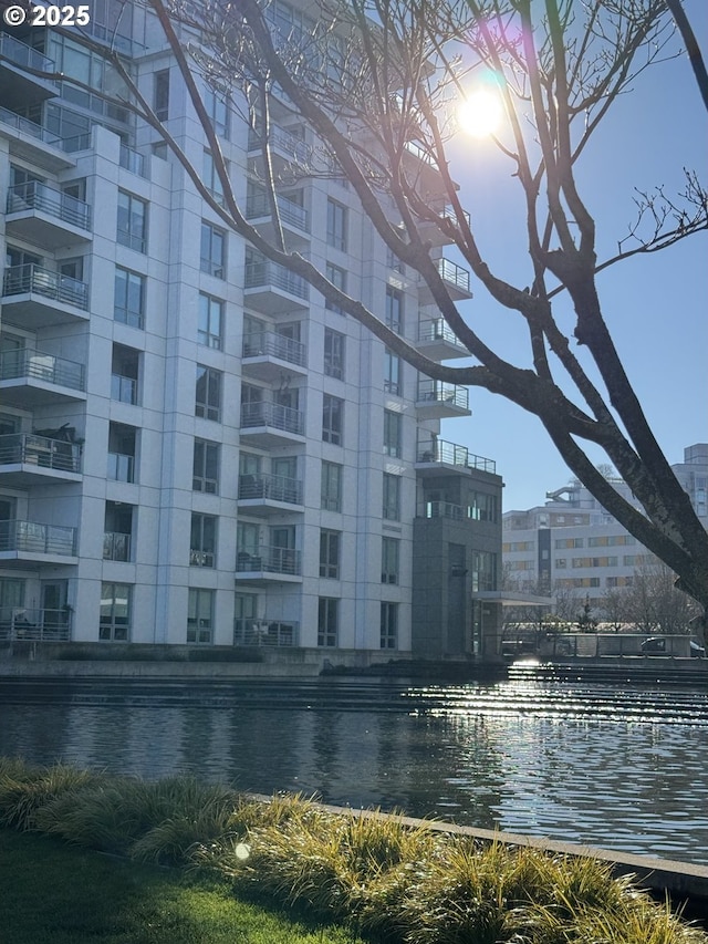 view of water feature