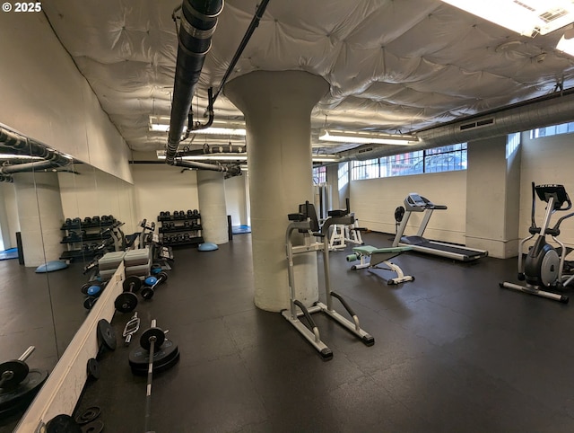 view of exercise room