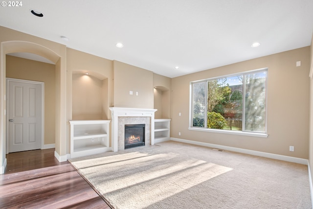 view of unfurnished living room