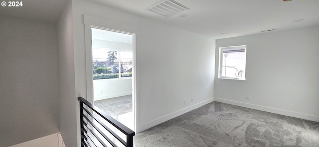 view of carpeted empty room