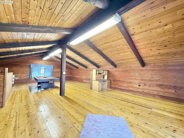 530 Riverside Dr, Burns, OR 97720 - unfurnished bedroom with wooden walls, hardwood / wood-style floors, and wood ceiling