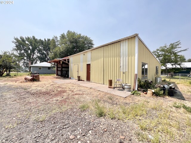 view of horse barn