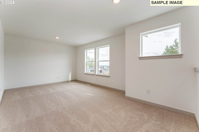 view of carpeted empty room