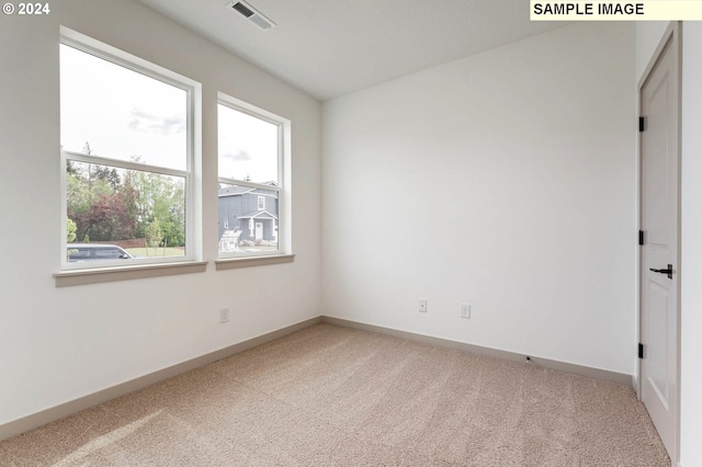 spare room featuring carpet flooring