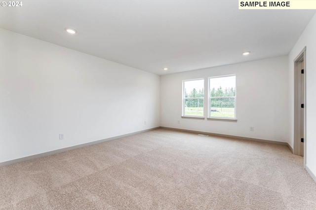 view of carpeted empty room