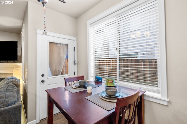 view of dining space