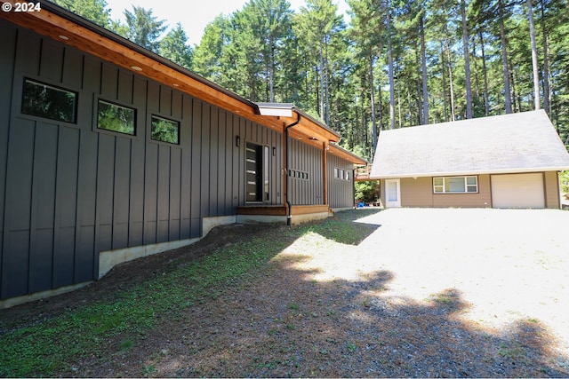 view of side of property