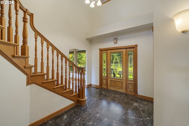 view of entrance foyer