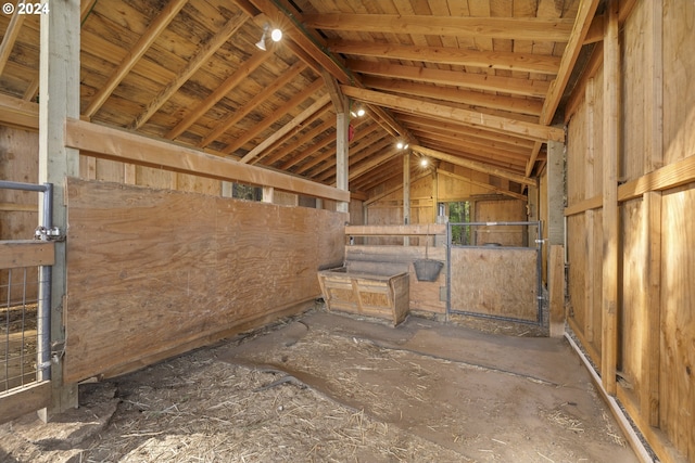 view of horse barn