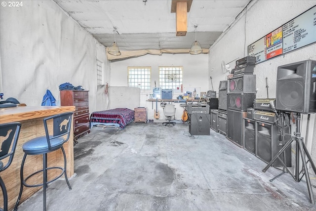 miscellaneous room featuring concrete flooring