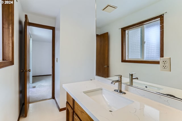 bathroom with vanity