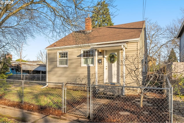 view of bungalow-style house