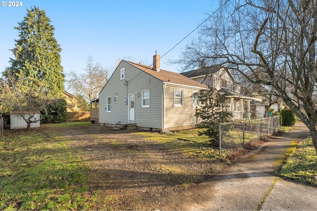 view of side of home