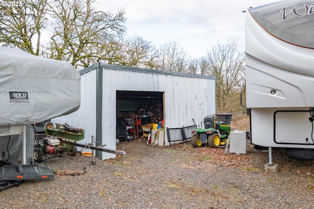 view of outdoor structure