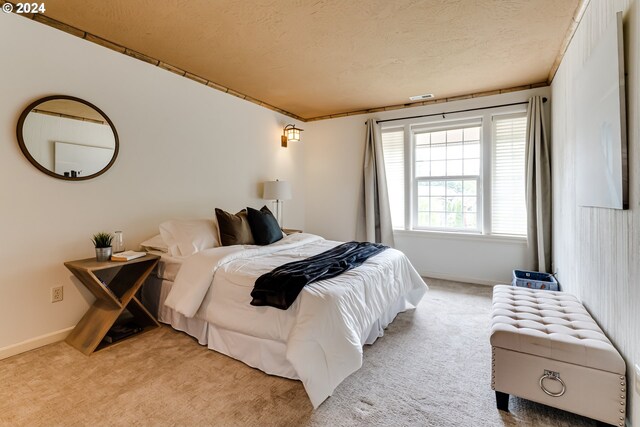 carpeted empty room with lofted ceiling