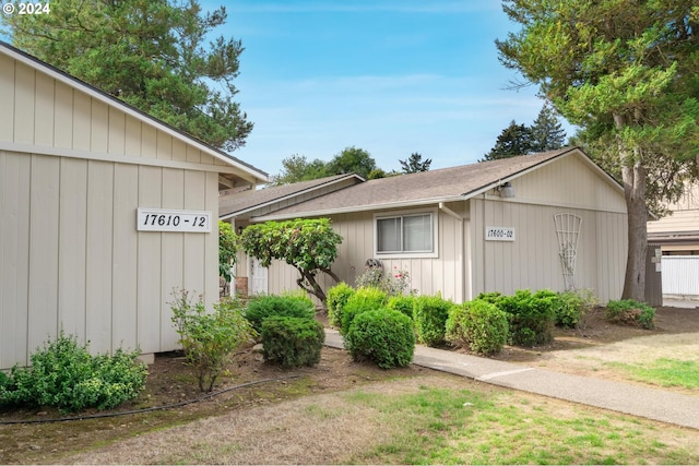 view of side of property