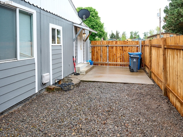 exterior space with a patio area