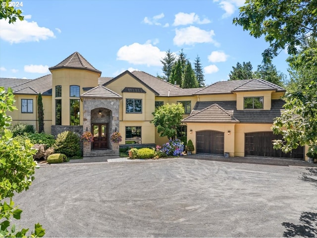 view of front of home with french doors