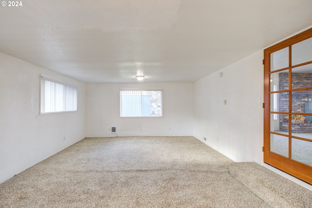 view of carpeted empty room