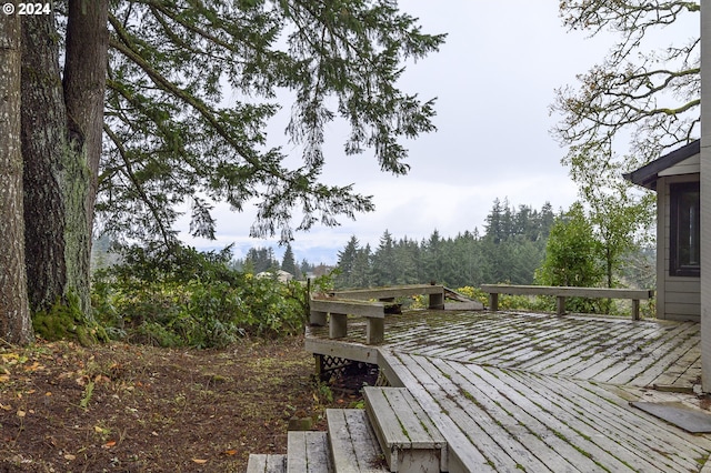 view of wooden terrace