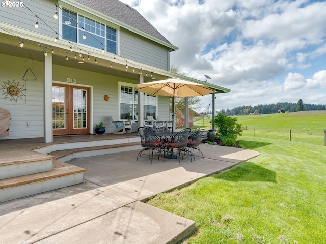 view of patio / terrace with french doors