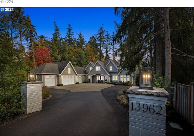 view of front of house featuring a garage