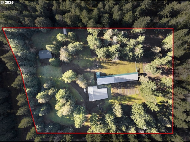 20480 E Lolo Pass Rd, Rhododendron, OR 97049 - aerial overview of property's location with property parcel outlined