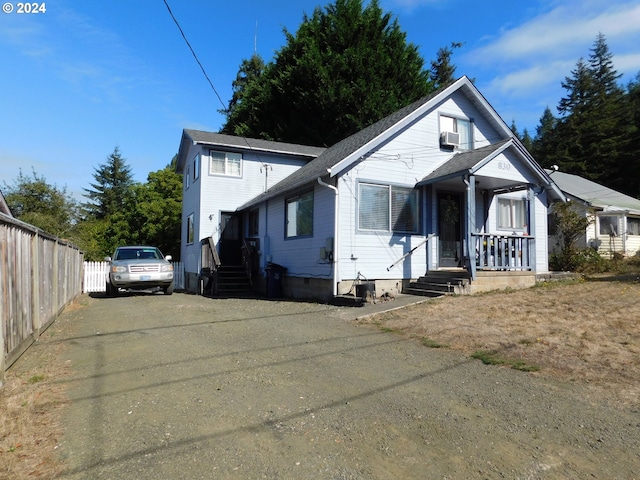 view of bungalow