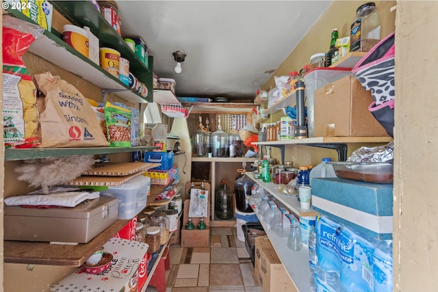 view of storage room